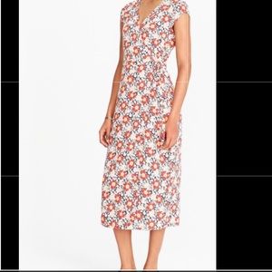 J Crew Mercantile Wrap Dress w String Tie Floral